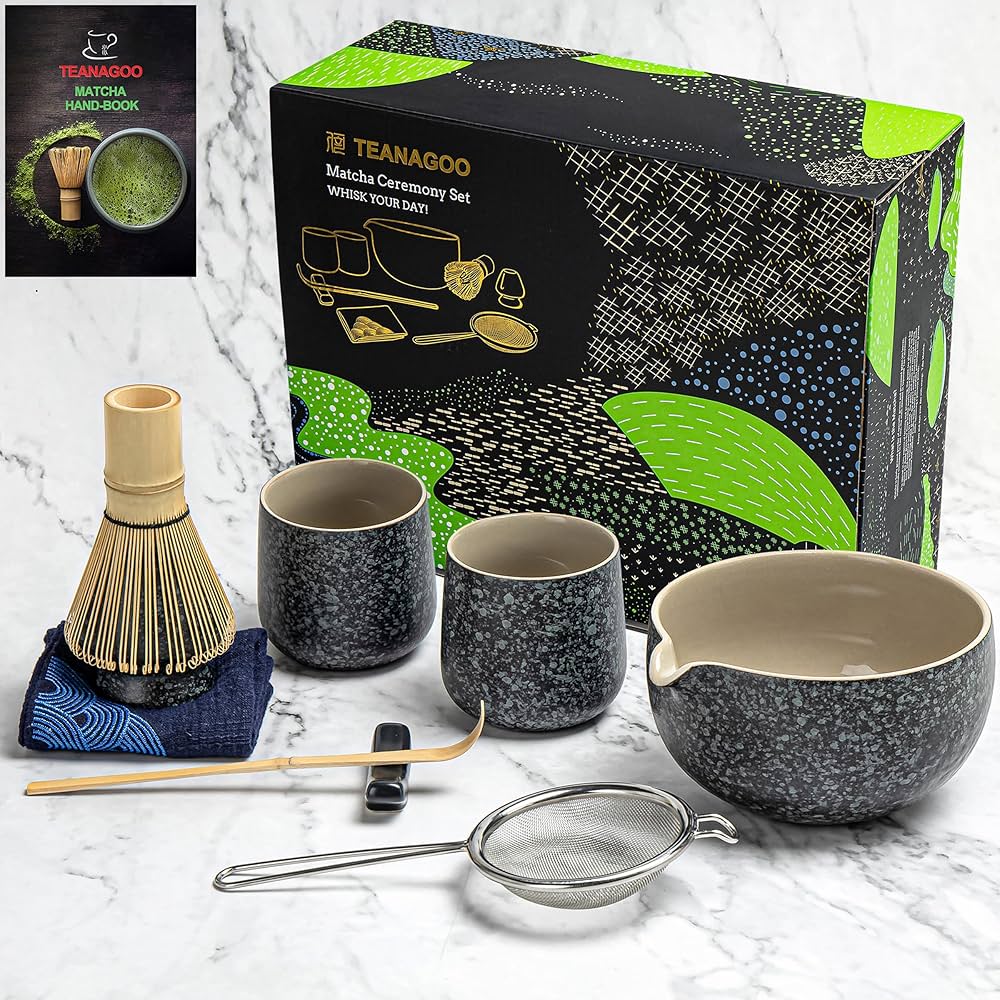 Kit Matcha con vasos - Gris Oscuro