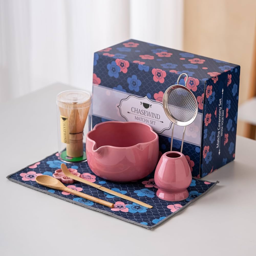 Kit Matcha - Flor - Rosado