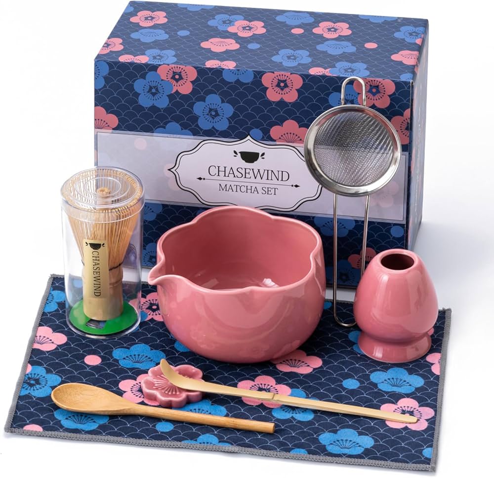 Kit Matcha - Flor - Rosado