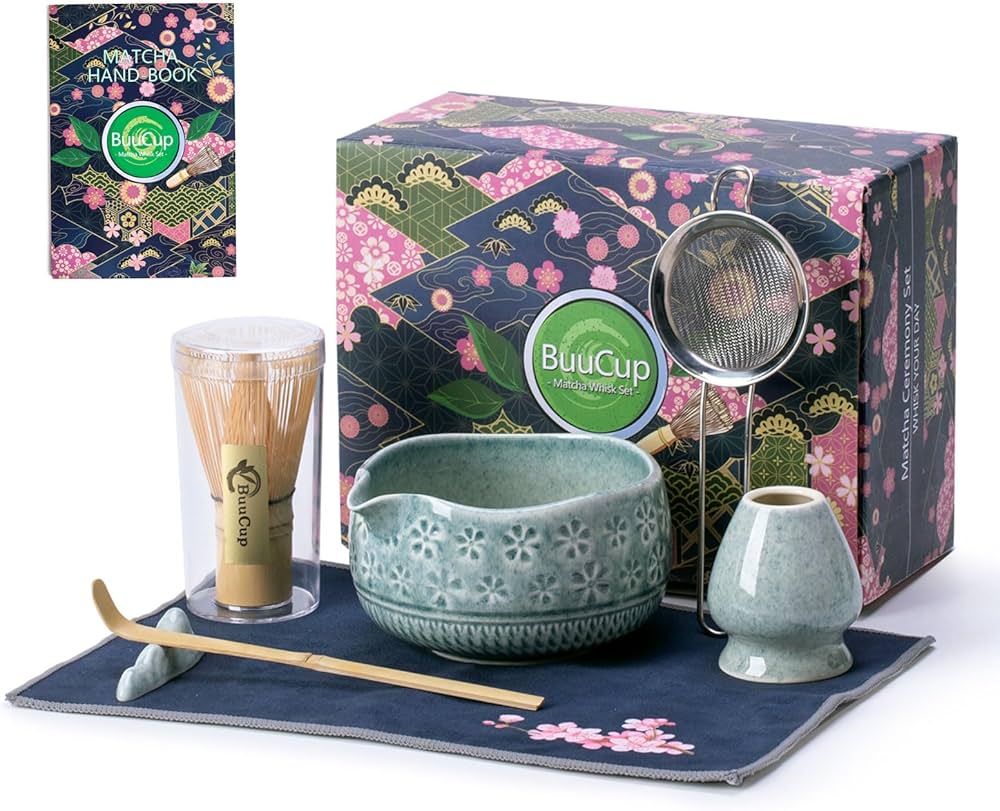 Kit Matcha - Flores de Cerezo - Azul