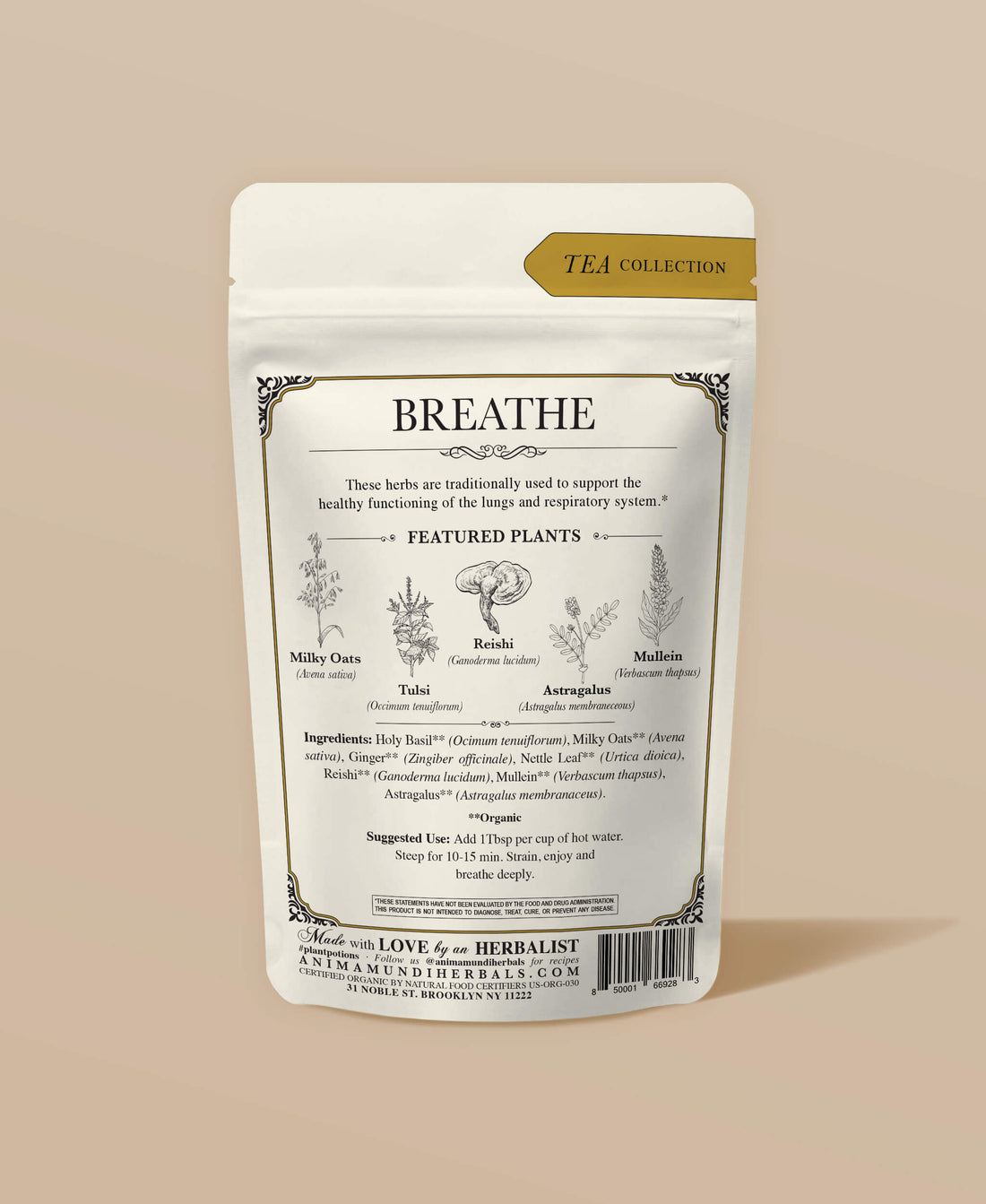 BREATHE Tea | Tónico orgánico para los pulmones