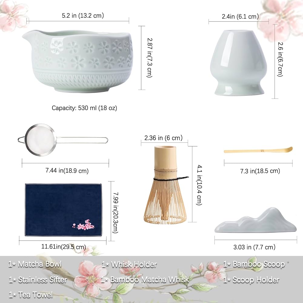 Kit Matcha - Flores de Cerezo - Menta