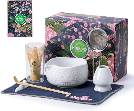 Kit Matcha - Flores de Cerezo - Blanco