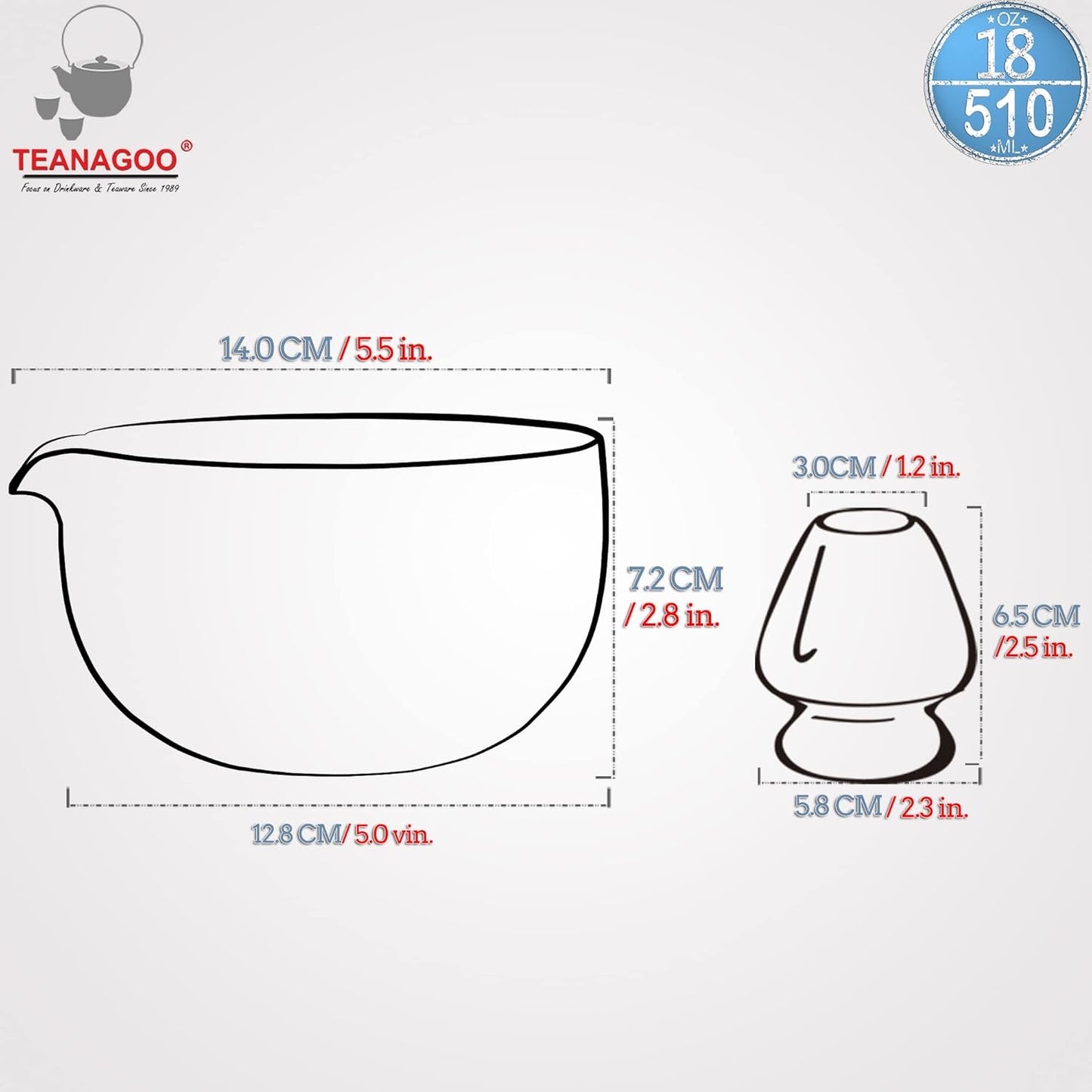 Kit Chawan + Holder - Gris oscuro