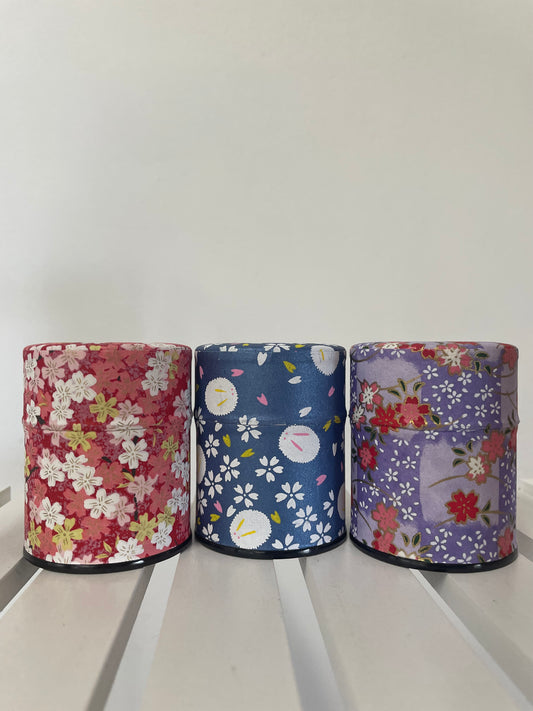 Bote para té de papel Washi japonés, con tapa hermética - Pequeño 20 gr