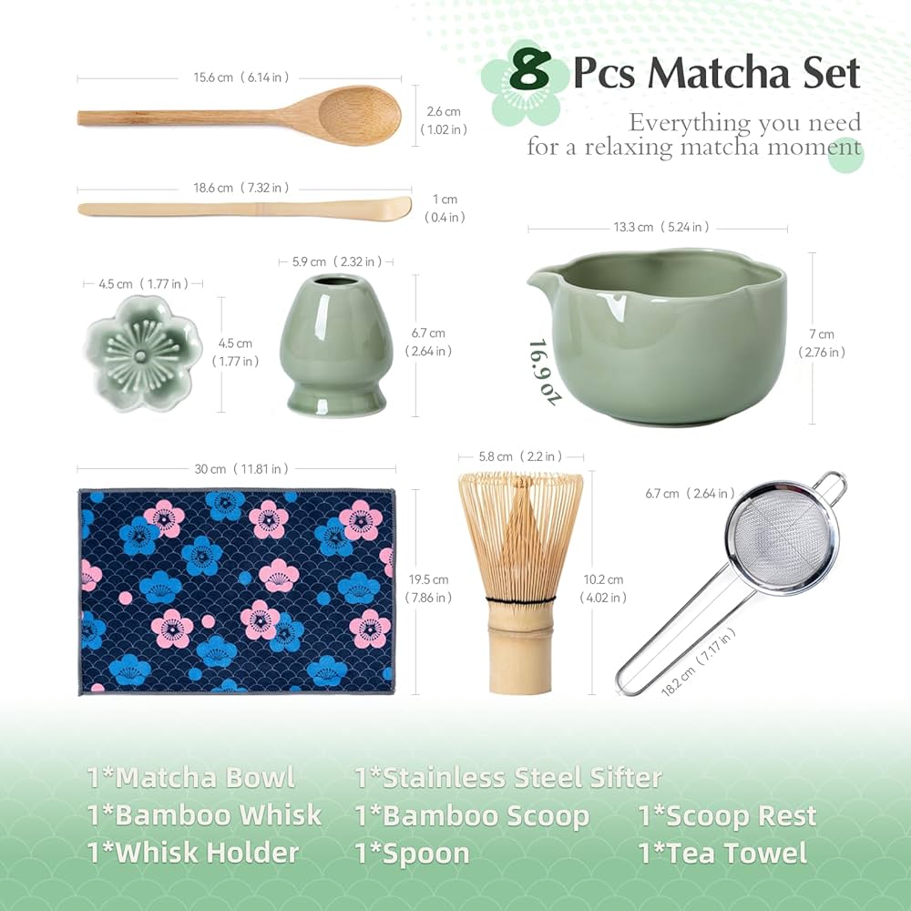 Kit Matcha - Flor - Verde