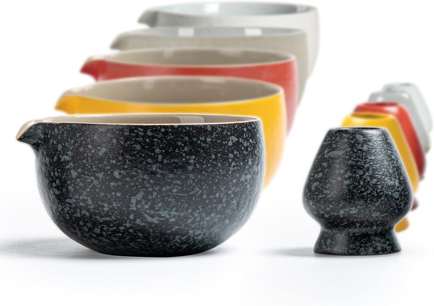 Kit Chawan + Holder - Gris oscuro