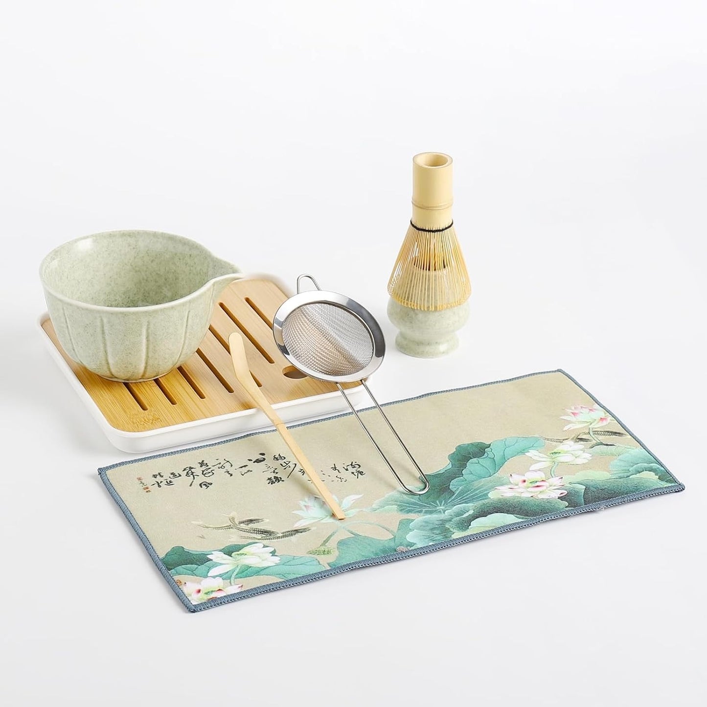 Kit de viaje - Estuche + Kit Matcha - Verde y estuche azul