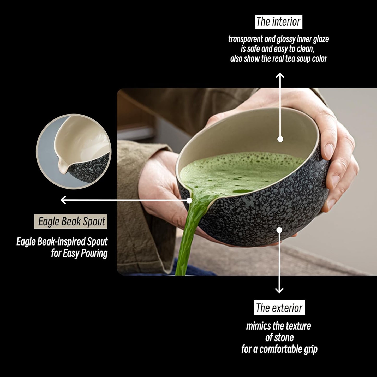 Kit Chawan + Holder - Gris oscuro