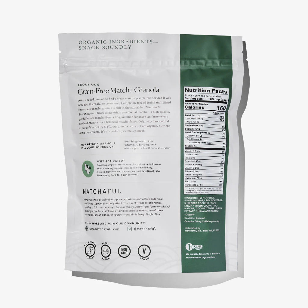 Granola Matcha activada - 227gr