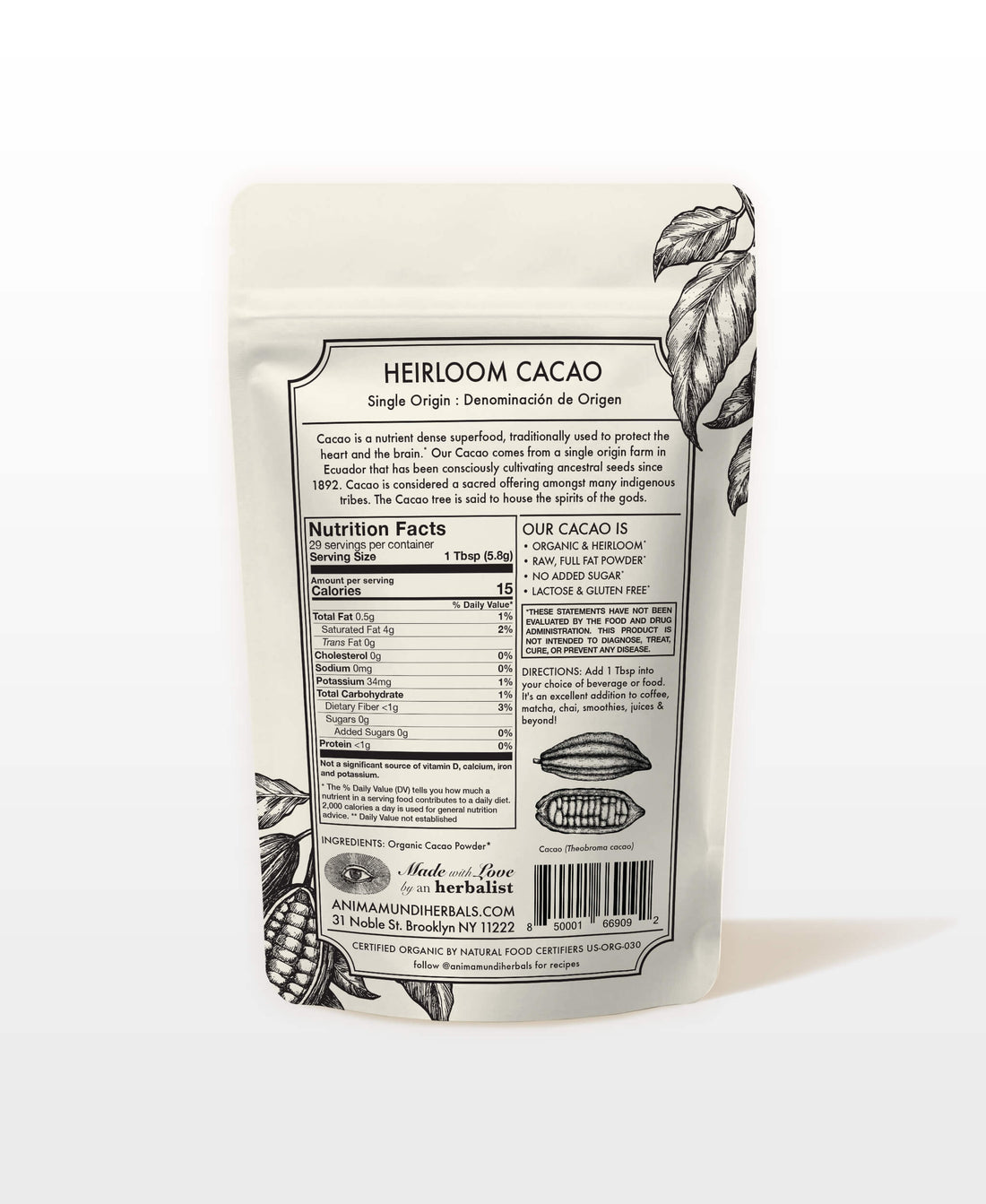 CACAO HEIRLOOM | Semillas ancestrales orgánicas
