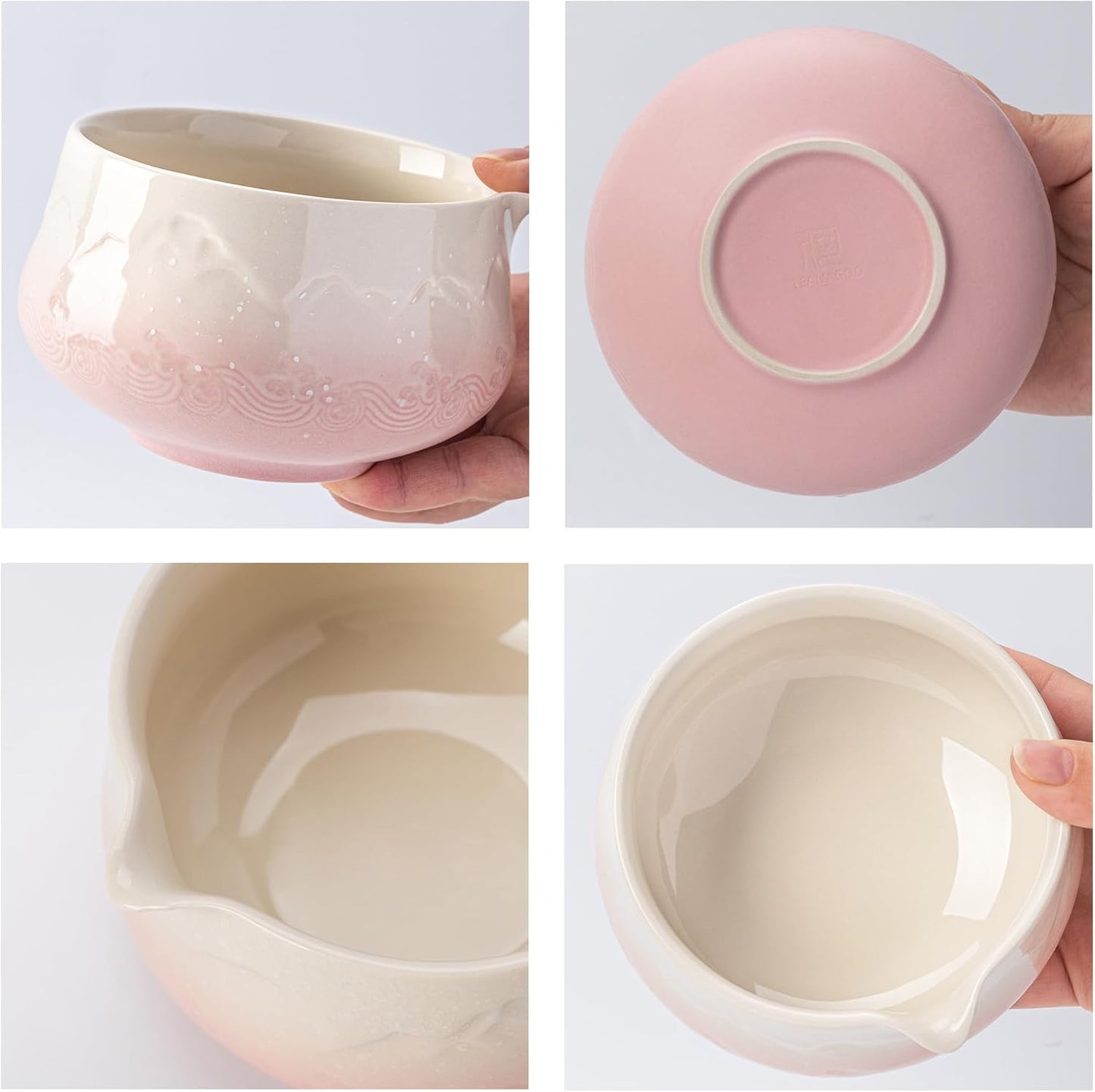 Kit Matcha - Rosado y Blanco - 7 piezas