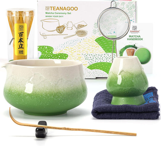 Kit Matcha - Verde y Blanco - 7 piezas