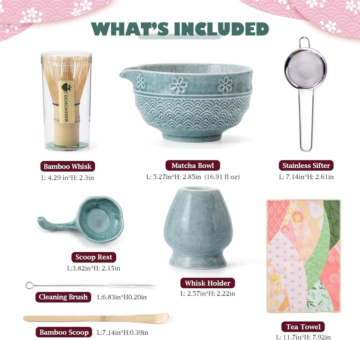 Kit Matcha - 8 piezas - Azul