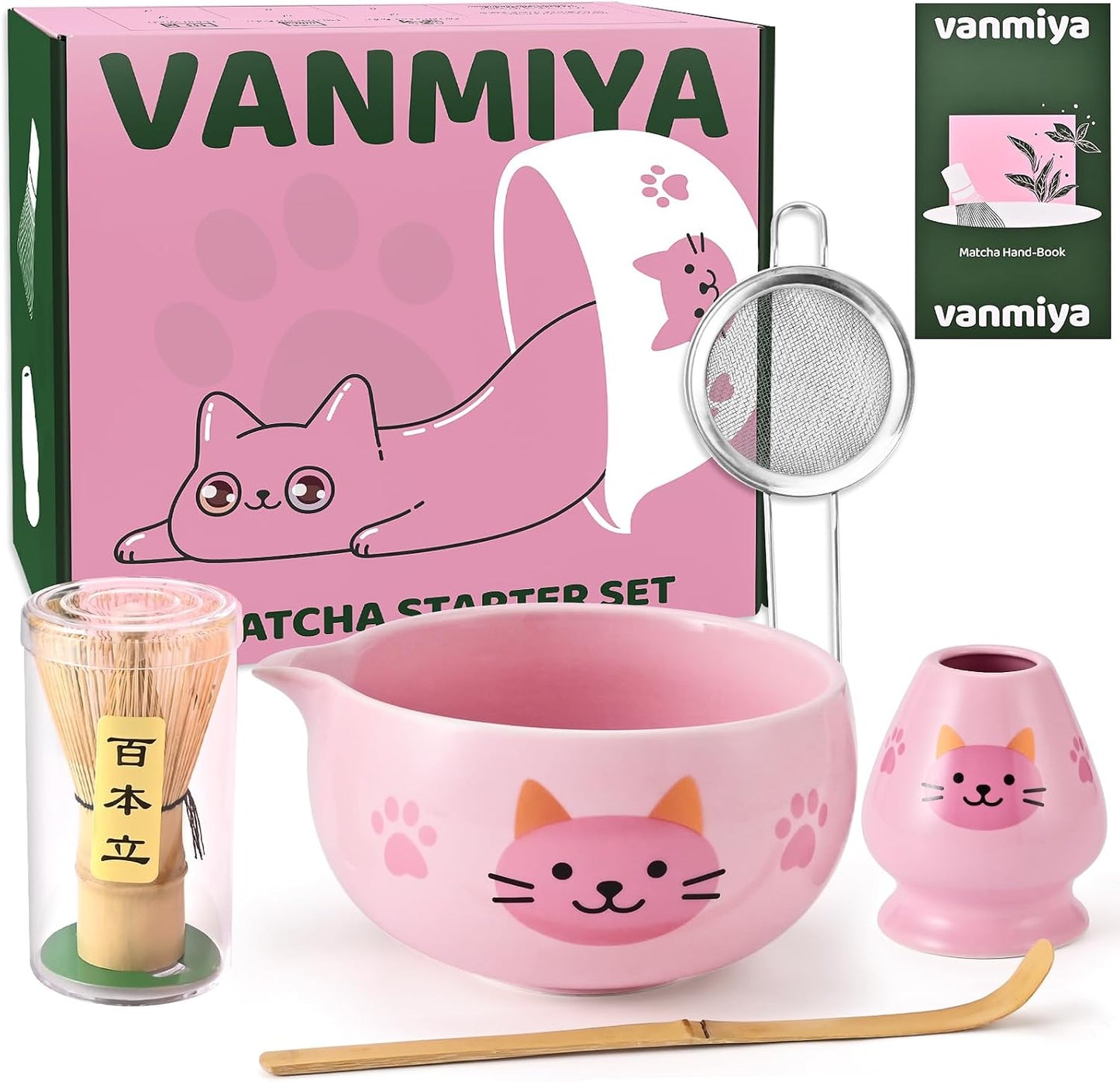 Kit Matcha - 5 piezas - Gatito