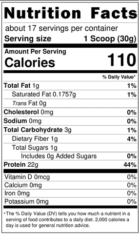 Proteína de vainilla en polvo (30 porciones)