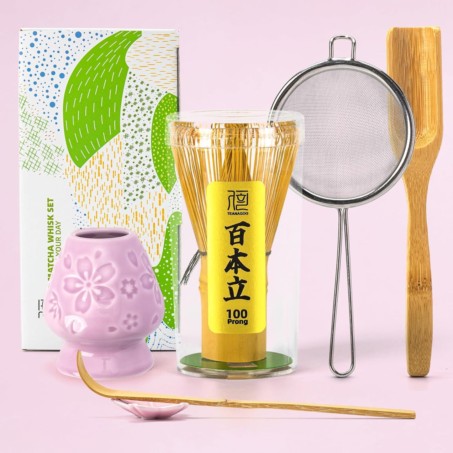 Kit matcha básico 6 piezas - Flor
