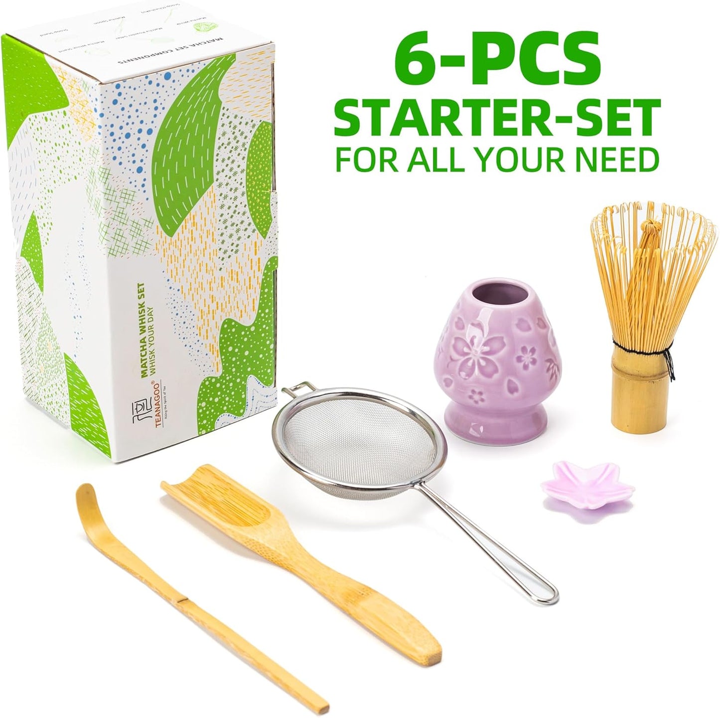 Kit matcha básico 6 piezas - Flor